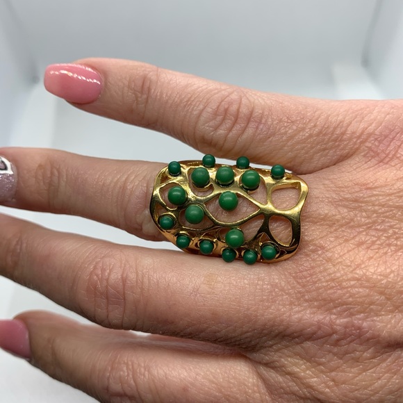 Green Chroma Ring in ION Plated YG Stainless Steel - Picture 8 of 8